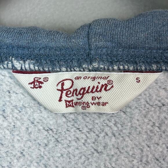 Penguin Hoodie Sweat Jacket‎ Vest Men's Small sporty athleisure street Varsity - Picture 9 of 9